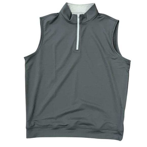 Peter Millar Other - Peter Millar Galway Stretch Loop Terry Quarter-Zip Vest Iron Size Large